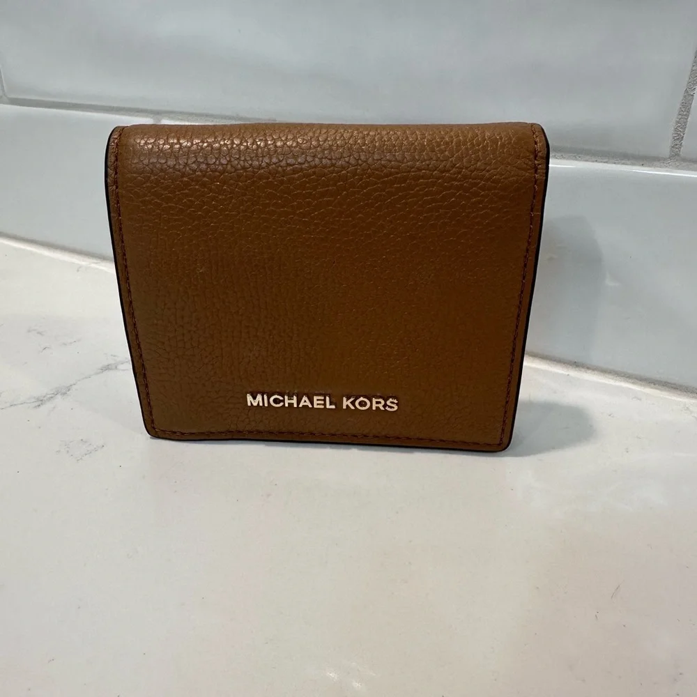 Michael Kors Tan Leather Card Holder